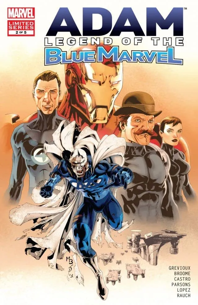 Cover of Adam: Legend of the Blue Marvel #2