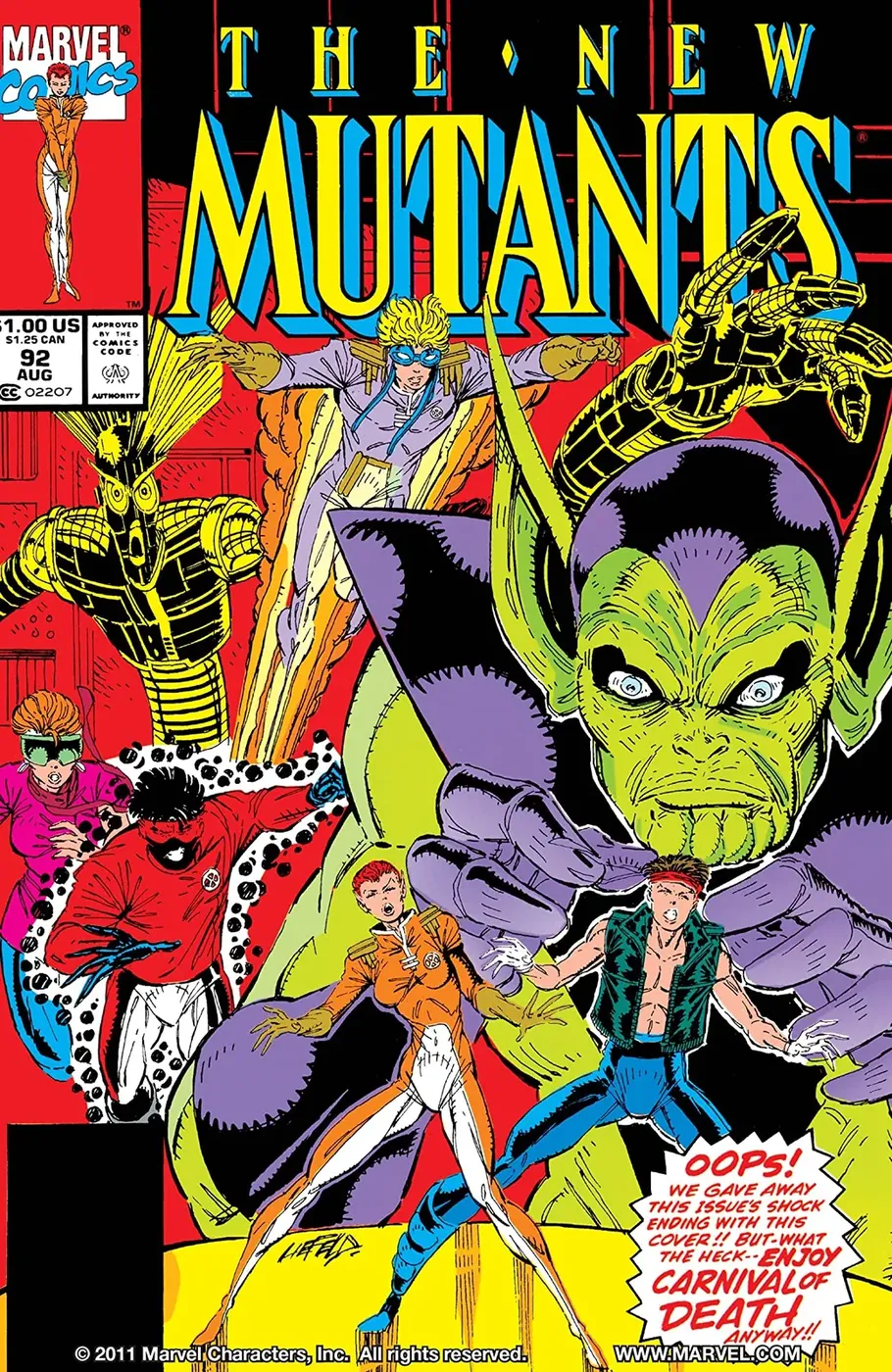 Cover of The New Mutants #92