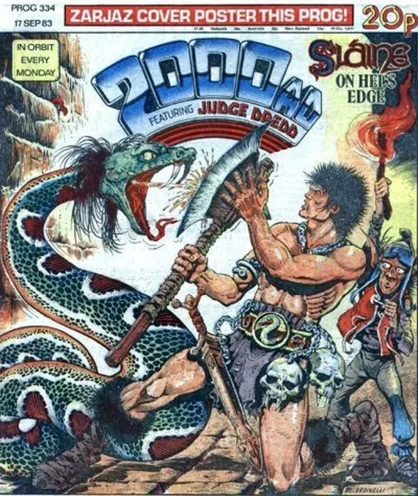 Cover of 2000 AD #334