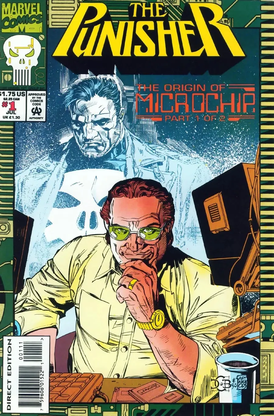 Cover of The Punisher: The Origin of Microchip #1