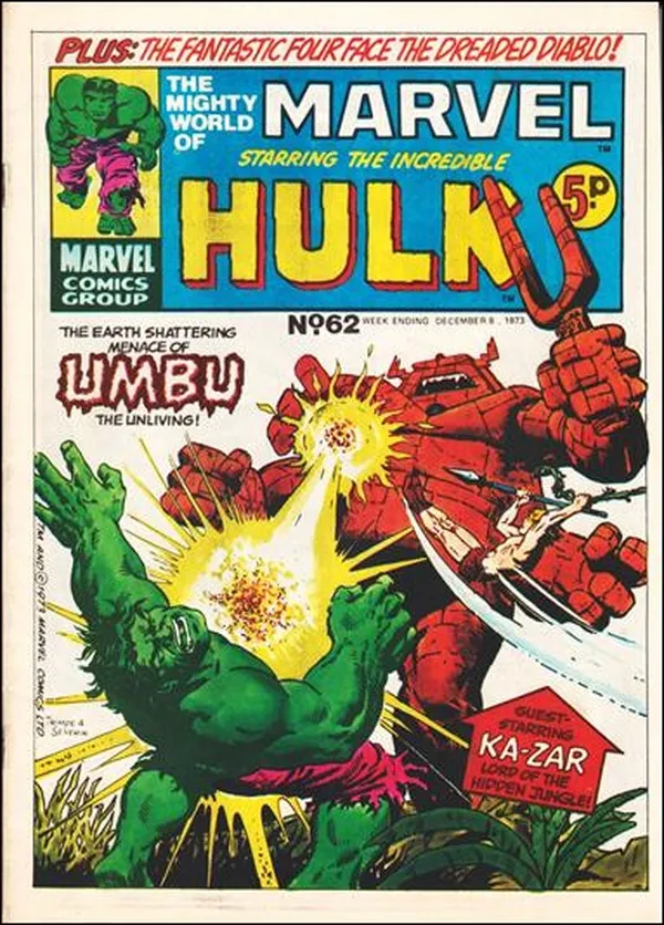 Cover of The Mighty World of Marvel #62