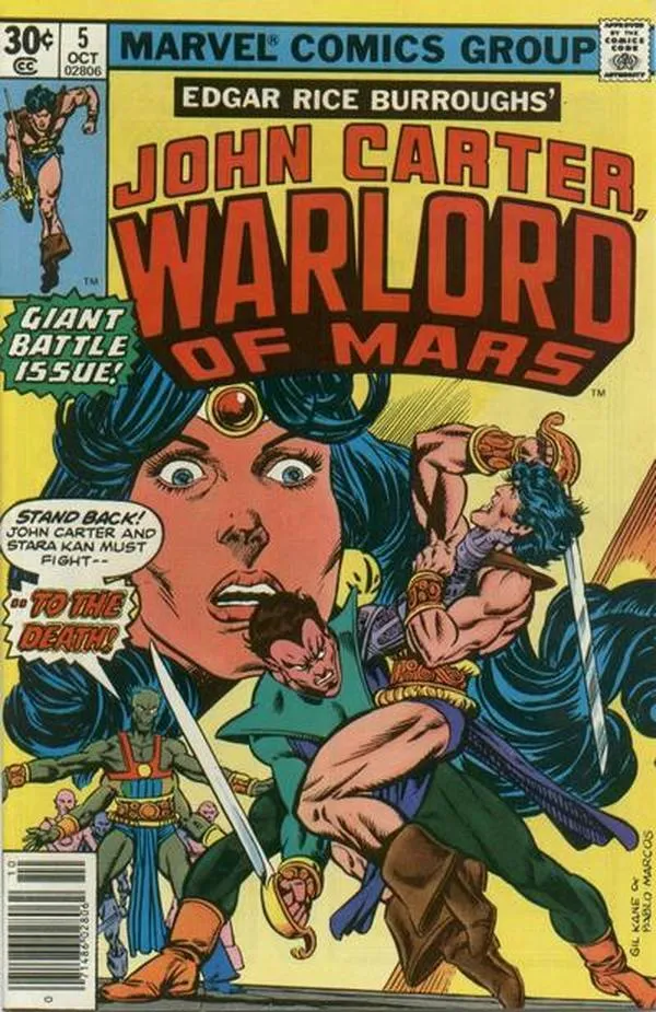 Cover of John Carter, Warlord of Mars #5