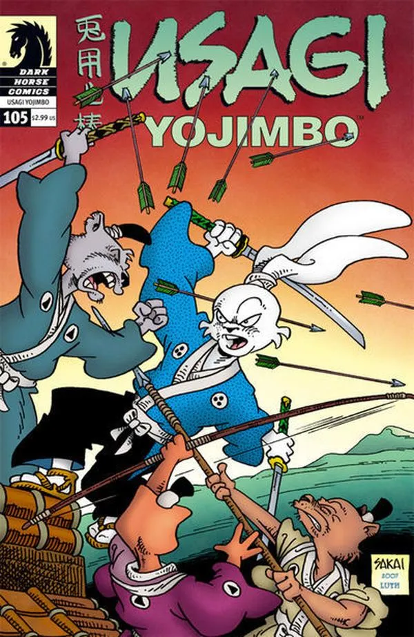 Cover of Usagi Yojimbo #105