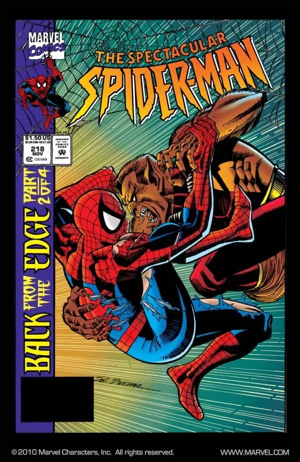 Cover of The Spectacular Spider-Man #218