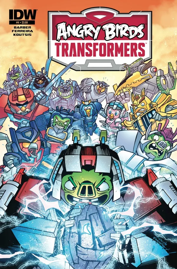 Cover of Angry Birds Transformers #4