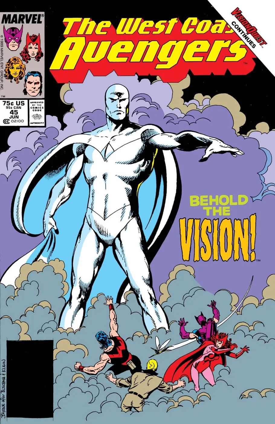 Cover of West Coast Avengers #45