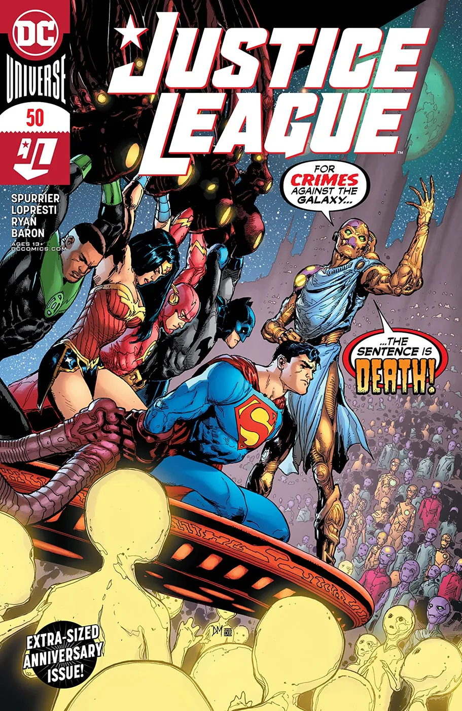 Cover of Justice League #50