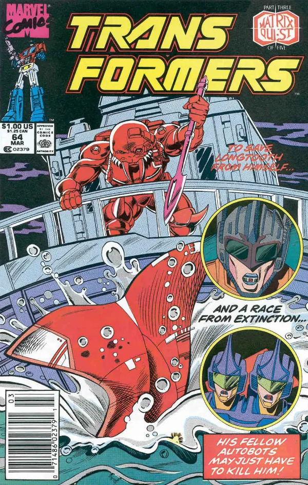 Cover of The Transformers #64