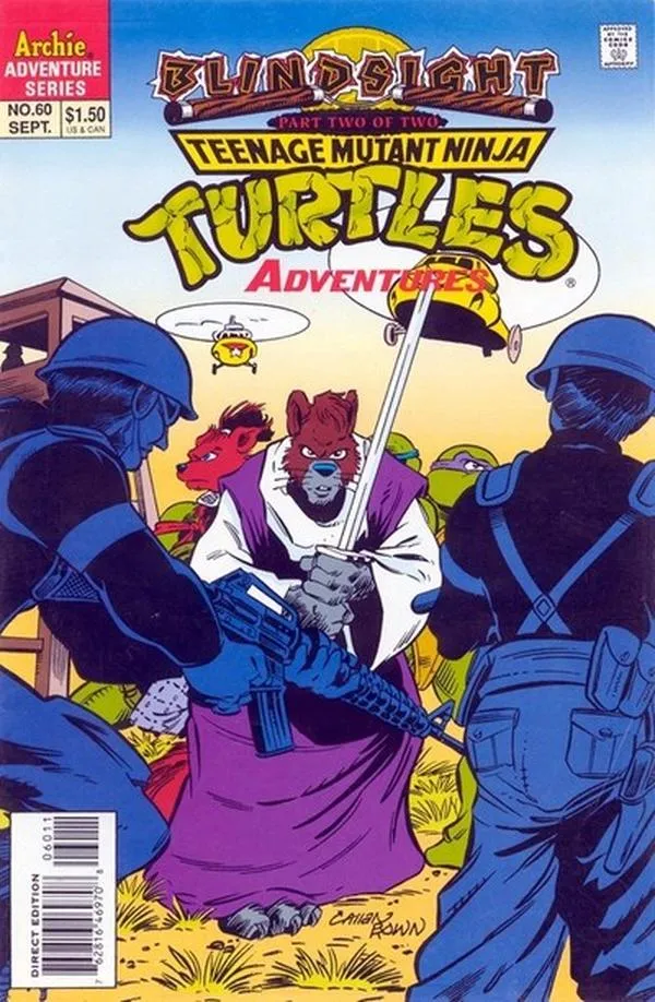 Cover of Teenage Mutant Ninja Turtles Adventures #60