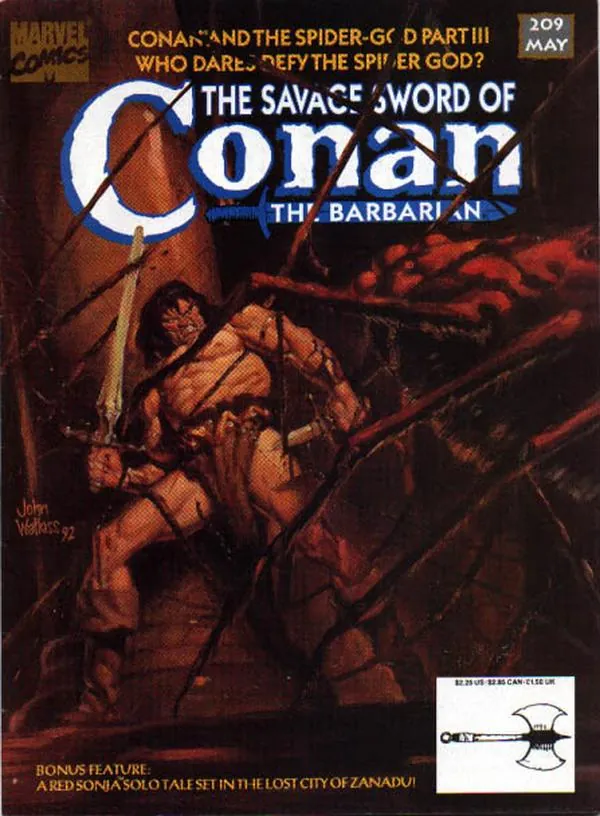 Cover of The Savage Sword of Conan #209