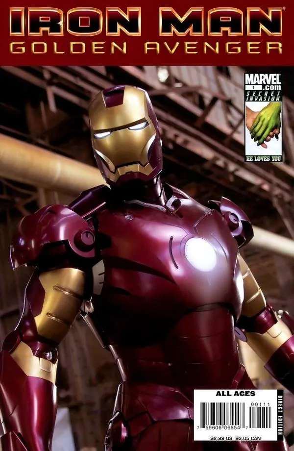 Cover of Iron Man: Golden Avenger #1