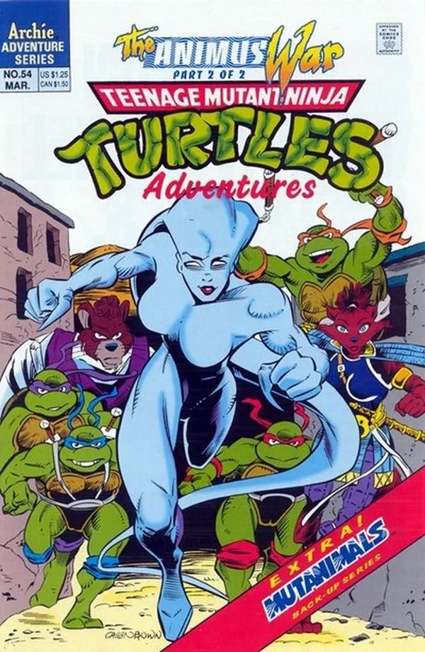 Cover of Teenage Mutant Ninja Turtles Adventures #54