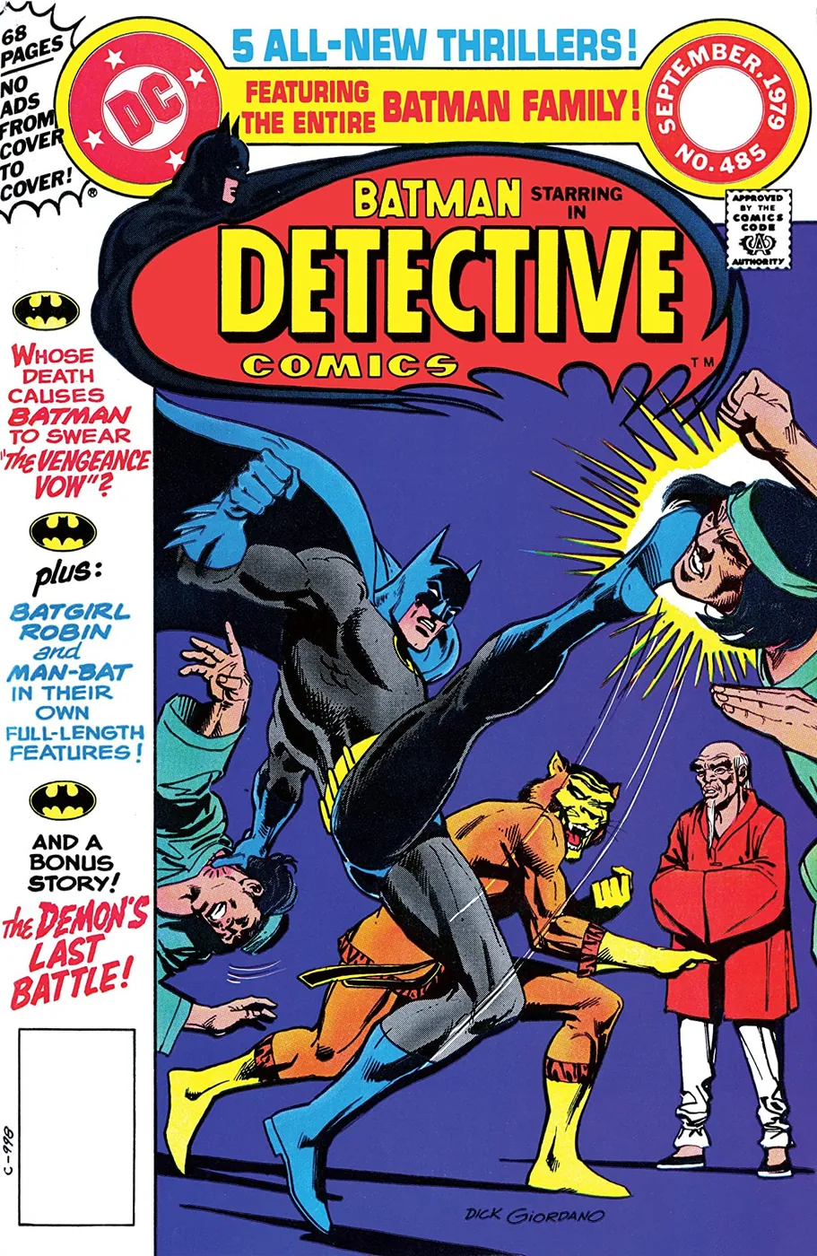 Cover of Detective Comics #485