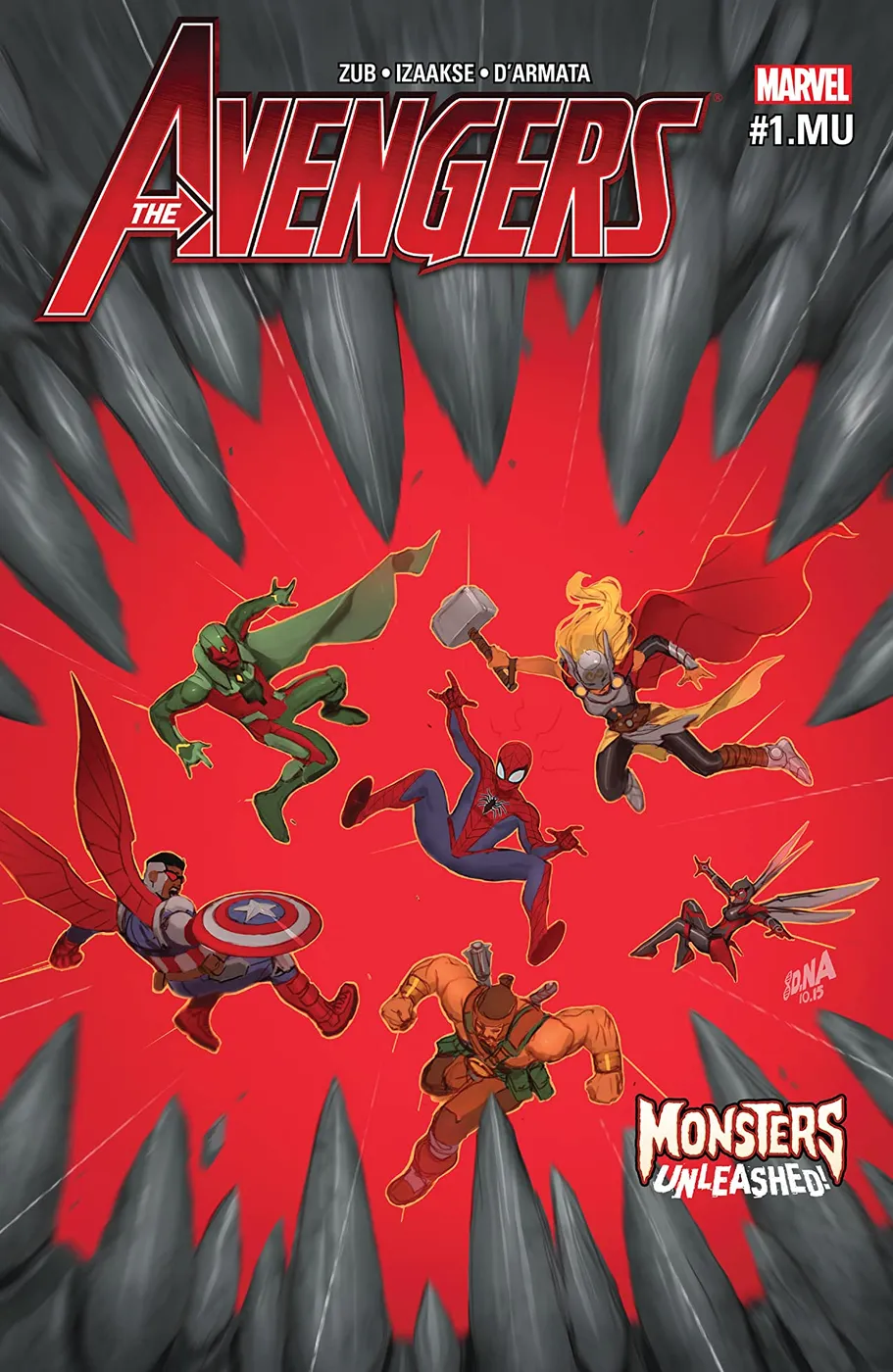 Cover of Avengers #1.MU