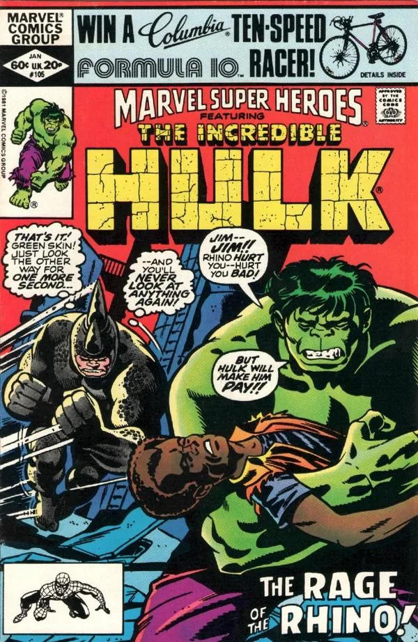 Cover of Marvel Super-Heroes #105