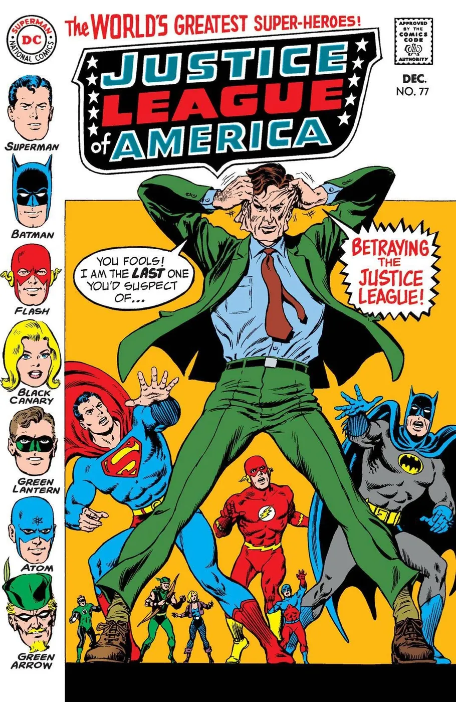 Cover of Justice League of America #77