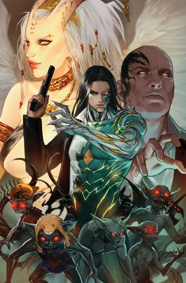 Cover of The Darkness versus Angelus #1