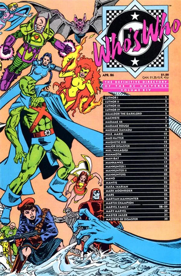 Cover of Who's Who: The Definitive Directory of the DC Universe #14