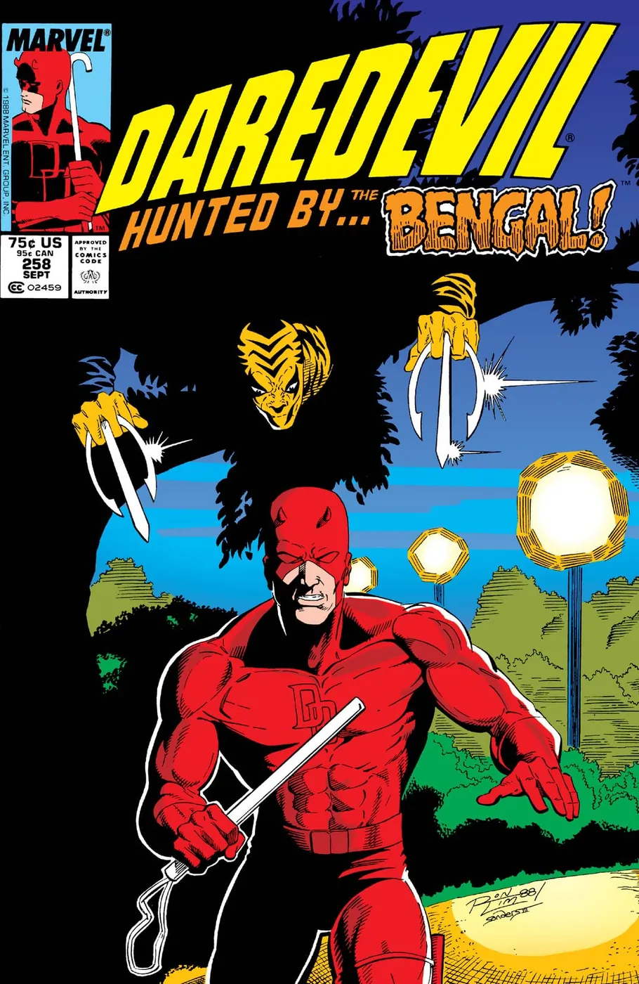 Cover of Daredevil #258