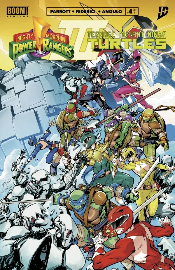 Cover of Mighty Morphin Power Rangers / Teenage Mutant Ninja Turtles III #4
