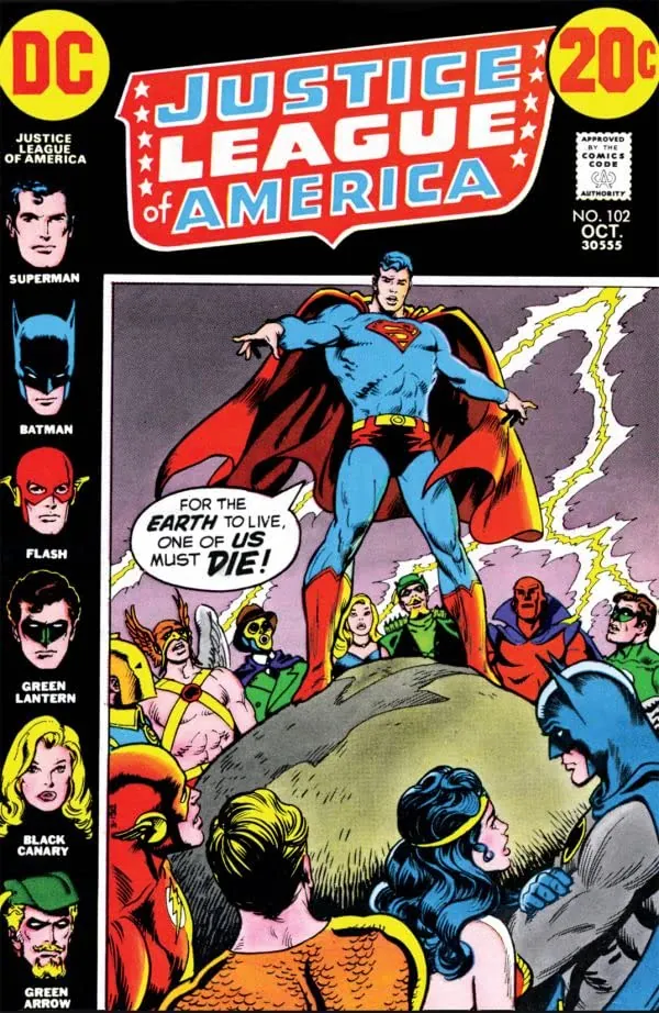 Cover of Justice League of America #102