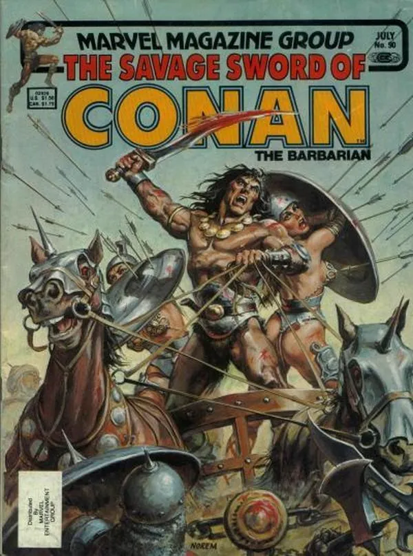 Cover of The Savage Sword of Conan #90
