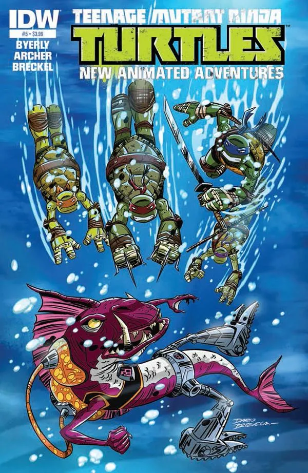 Cover of Teenage Mutant Ninja Turtles New Animated Adventures #5