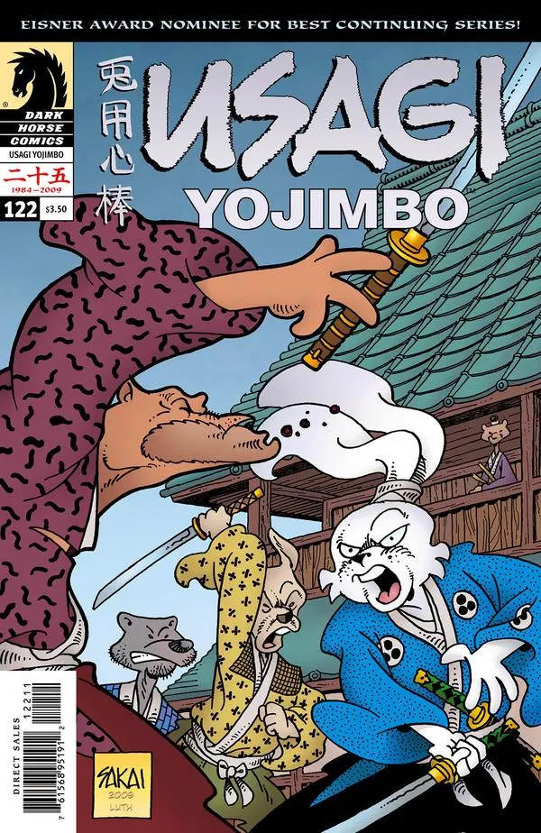 Cover of Usagi Yojimbo #122