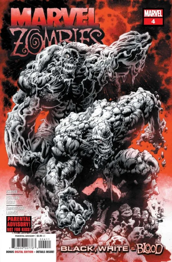 Cover of Marvel Zombies: Black, White & Blood #4