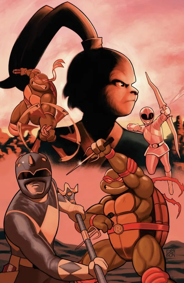 Cover of Mighty Morphin Power Rangers / Teenage Mutant Ninja Turtles III #4