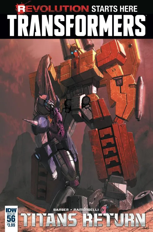 Cover of The Transformers #56