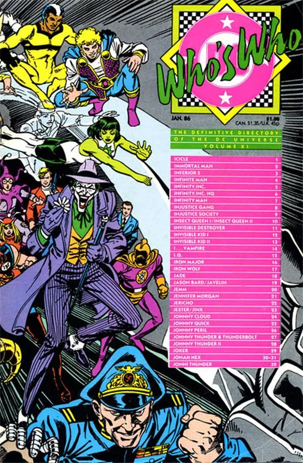 Cover of Who's Who: The Definitive Directory of the DC Universe #11