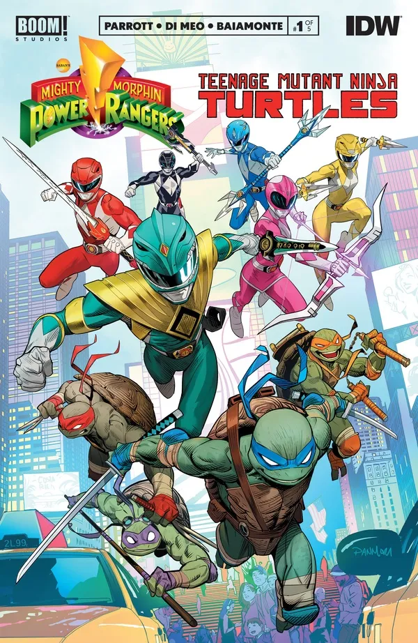 Cover of Mighty Morphin Power Rangers / Teenage Mutant Ninja Turtles #1