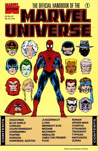 Cover of The Official Handbook of the Marvel Universe: Master Edition #1