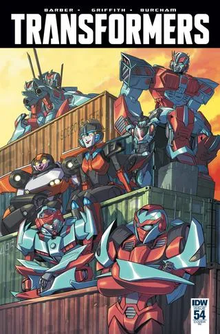 Cover of The Transformers #54