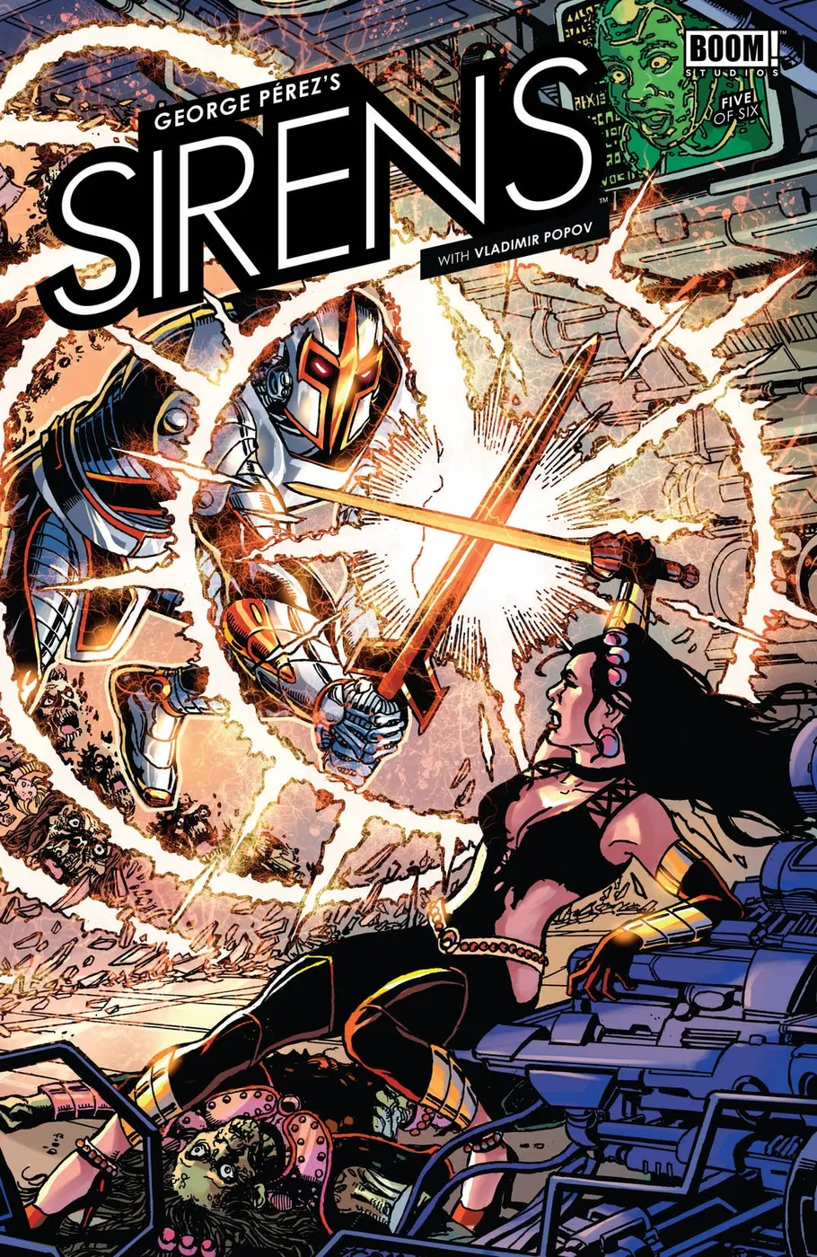 Cover of George Pérez's Sirens #5