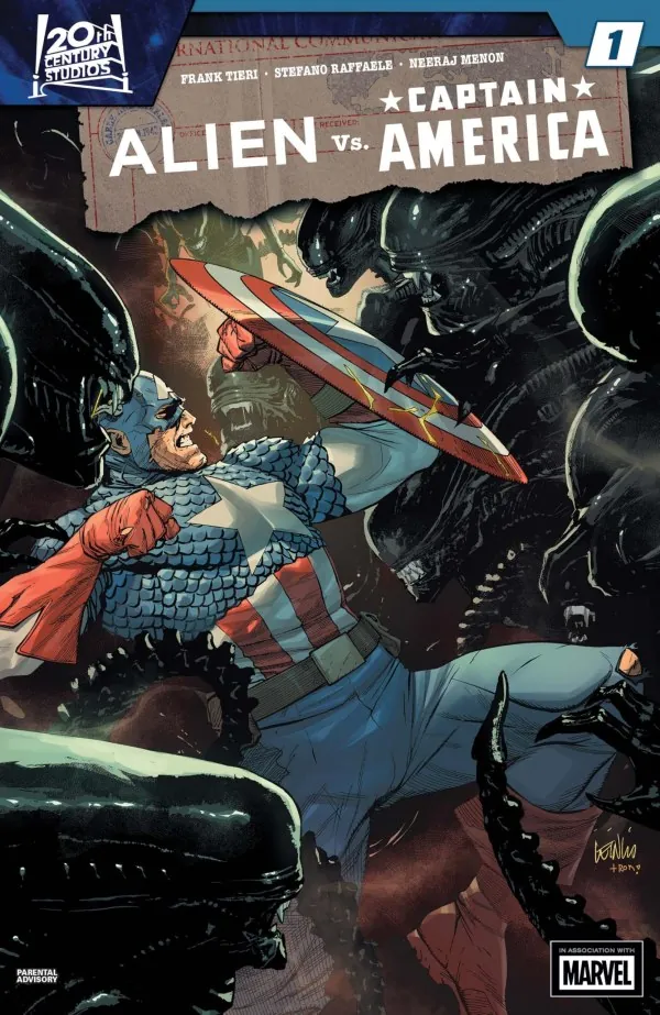 Cover of Alien vs. Captain America #1