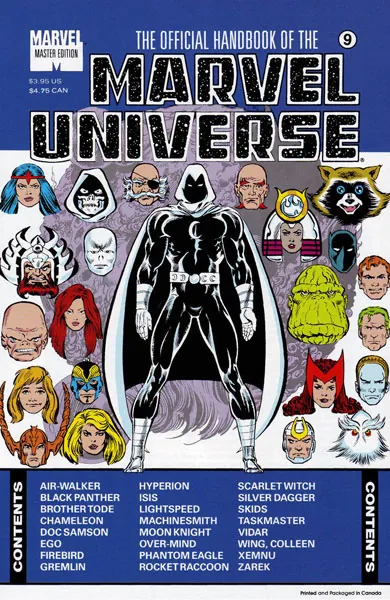 Cover of The Official Handbook of the Marvel Universe: Master Edition #9