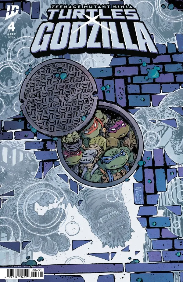 Cover of Teenage Mutant Ninja Turtles [TMNT] x Godzilla #4