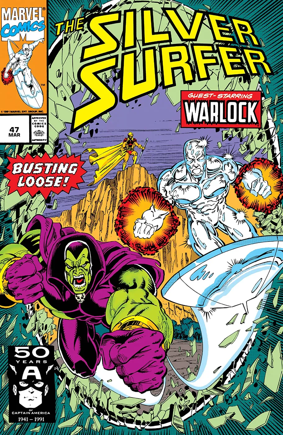 Cover of Silver Surfer #47