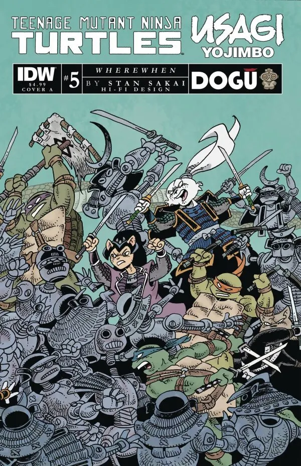 Cover of Teenage Mutant Ninja Turtles / Usagi Yojimbo: Wherewhen #5