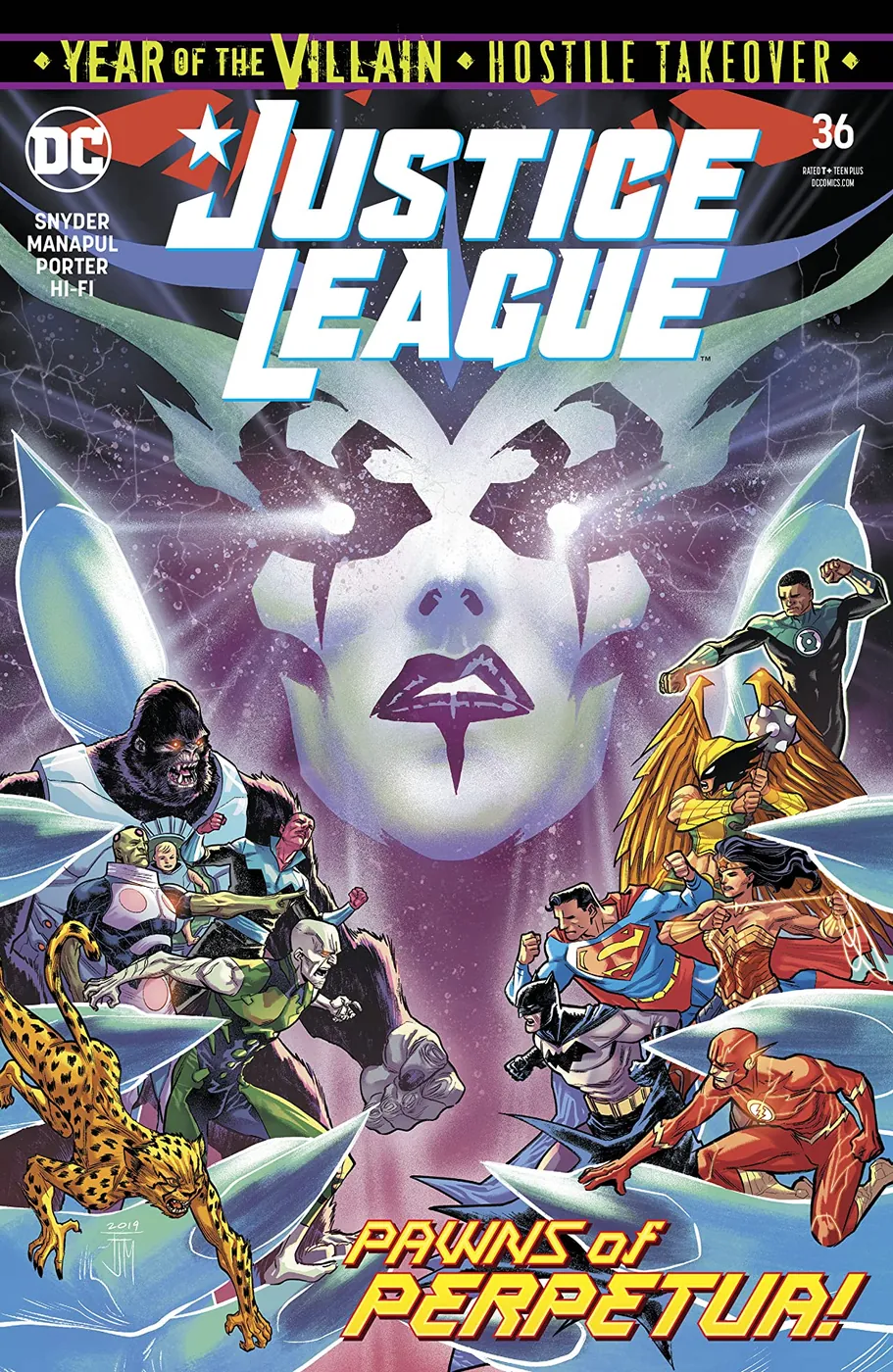 Cover of Justice League #36