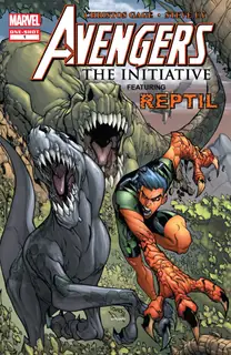 Cover of Avengers: The Initiative Featuring Reptil #1