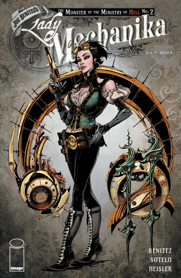 Cover of Lady Mechanika: The Monster of the Ministry of Hell #2
