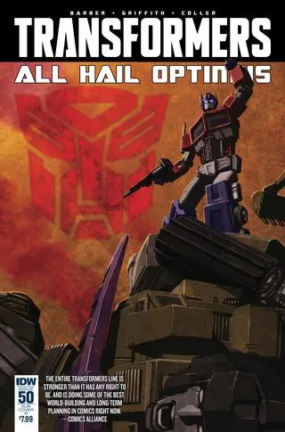 Cover of The Transformers #50