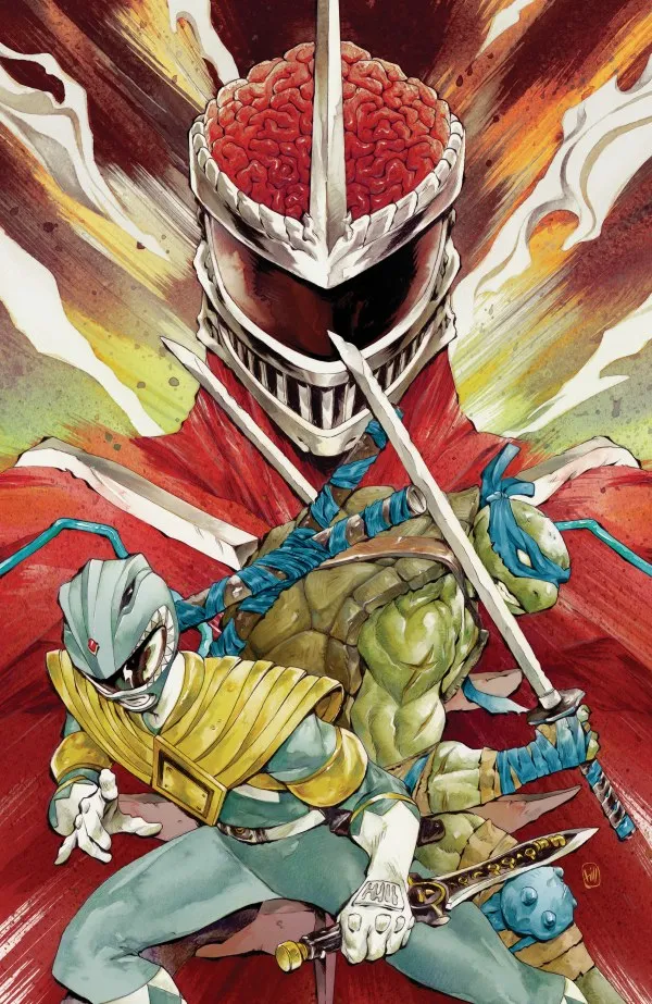 Cover of Mighty Morphin Power Rangers / Teenage Mutant Ninja Turtles III #4