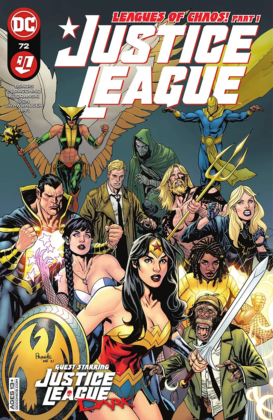 Cover of Justice League #72