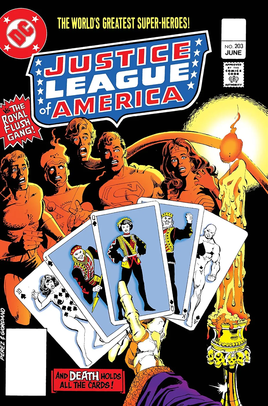 Cover of Justice League of America #203