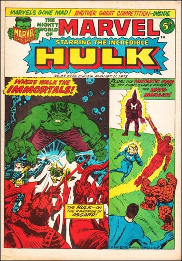 Cover of The Mighty World of Marvel #45