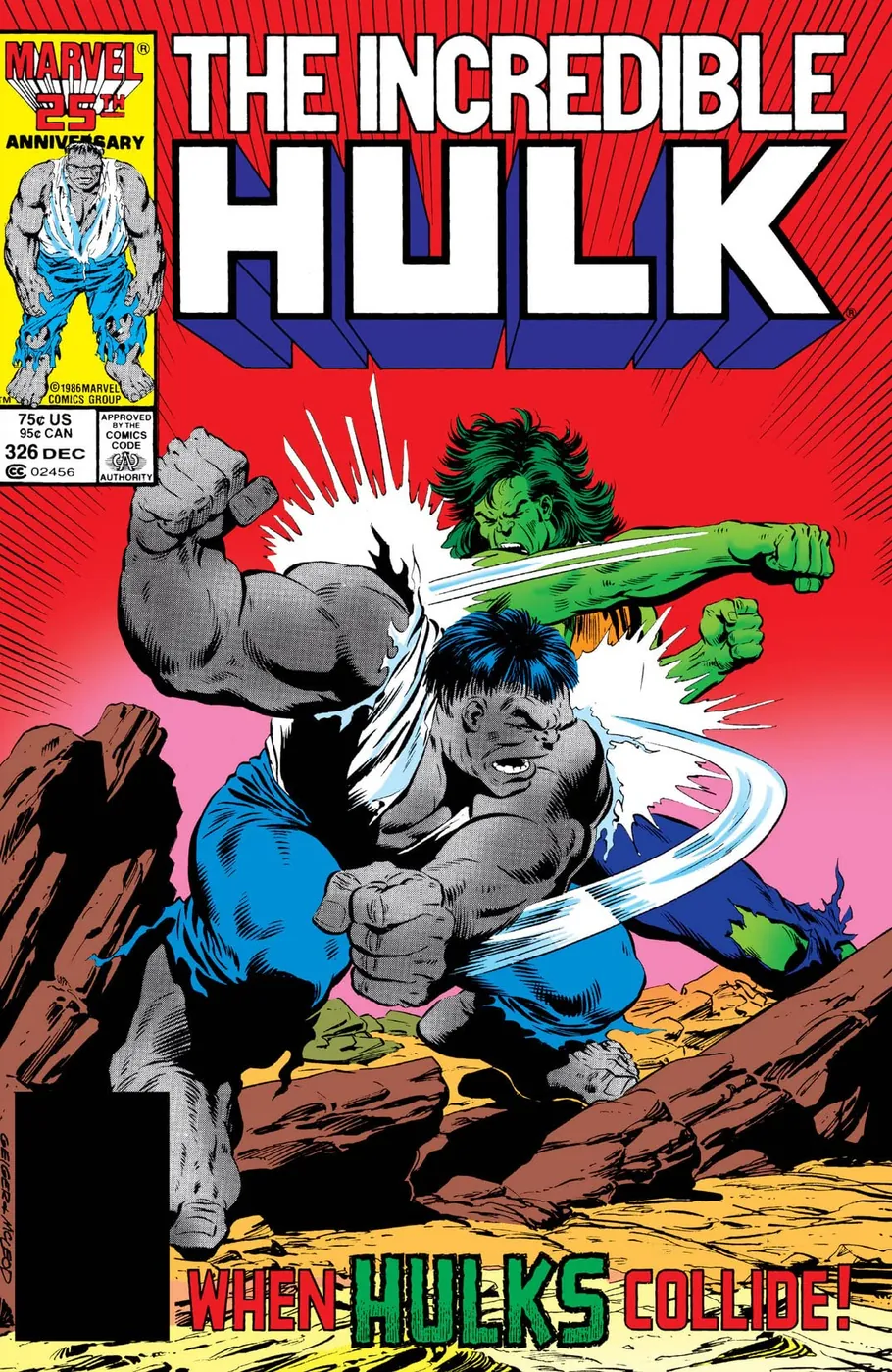 Cover of The Incredible Hulk #326